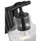 Nuvo Destin 1-Light Vanity, E26 60W, Black And Silver, Clear Ribbed 60/7701 - alternate 4